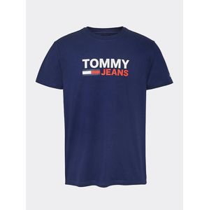Tommy Jeans tmavě modré tričko Corp - S (C87)